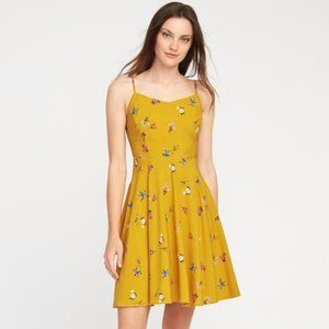 Golden Old Navy Floral Dress